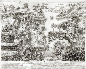 1565年のマルタ包囲戦の地図